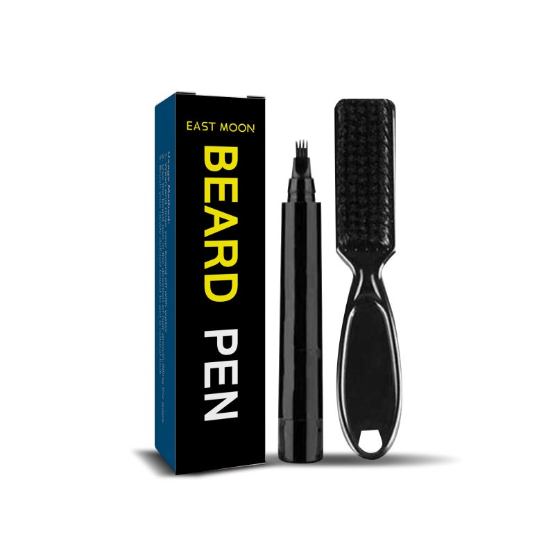 Beard filler pen, men's beard styling pen, waterproof beard brush